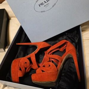 PRADA Coral Heels